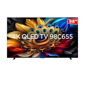 Smart TV QLED 98" TCL C655 4K UHD HDR 10+ DOLBY VISION Preta GO - 67623