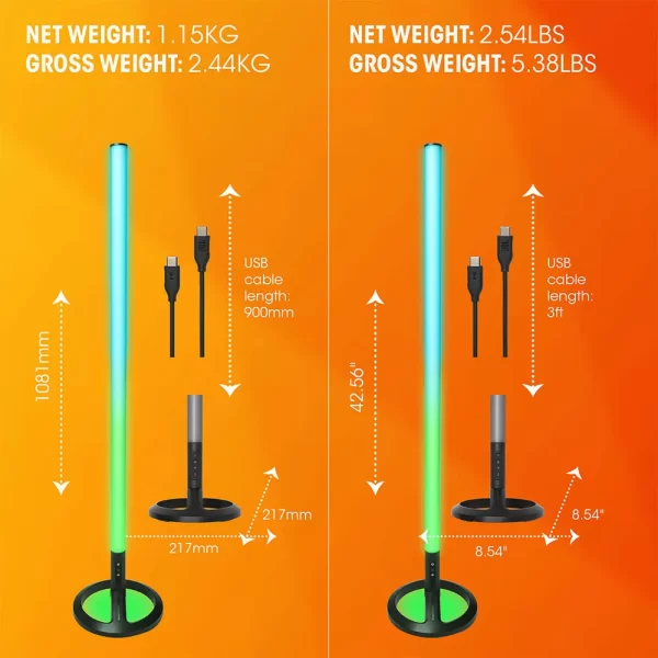 Iluminação Para Festa Party Light JBL Stick, Luz Led Pulsante, 360°, IPX4, Bluetooth, USB-C, 8 Horas de Autonomia DF - 285113 - Image 2
