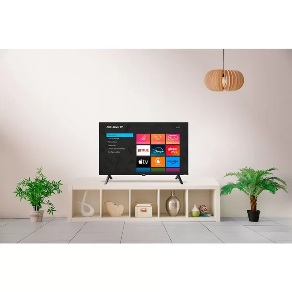 Smart TV AOC 32" DLED HD 32S5045/78G ROKU Preta GO - 67624 - Image 3