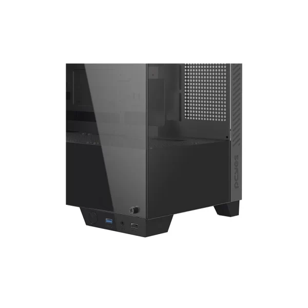 Gabinete Gamer Pcyes Forcefield TWR Black Vulcan, M-ATX, Mid Tower, Lateral Acrilico - GFFTWRBV GO - 801658 - Image 5