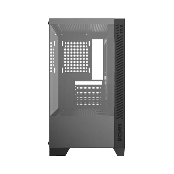 Gabinete Gamer Pcyes Forcefield TWR Black Vulcan, M-ATX, Mid Tower, Lateral Acrilico - GFFTWRBV GO - 801658 - Image 3