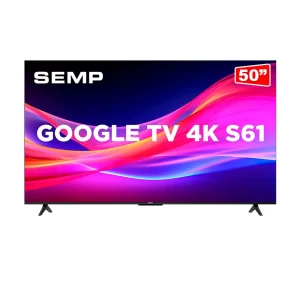 Smart TV LED 4K UHD 50" SEMP, Google Assistente, design sem bordas GO - 67620