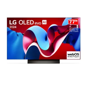 Smart TV 77" 4K LG OLED77C4PSA Evo, G-Sync, FreeSync, ThinQ AI, Alexa, Google, Design Ultra Slim Dolby Preta GO - 67617